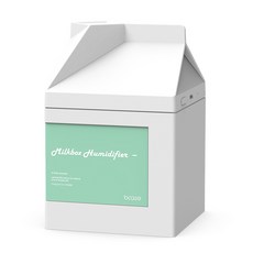 bcase Dibase 牛奶盒加濕器, MILK BOX-W, 白色牛奶