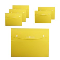希望檔案 5分類文件夾, 黃色, 6個
