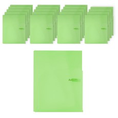 希望檔案 PP 雙口袋文件夾 04, 淺綠色, 20個