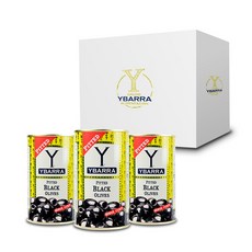 YBARRA 裝上黑橄欖, 350克, 12罐