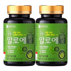 종근당건강 뉴 알로에 쾌변 30, 90정, 2개