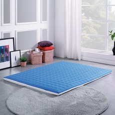 더릭스홈 볼라텍스폼 70T 폴리커버 매트리스, 블루, 7cm