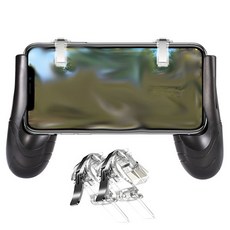 TP家電數位吃雞手機遊戲支架+按鈕 2入, 透明度, 1套