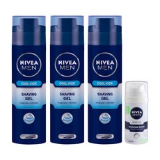 니베아 맨 쿨킥 쉐이빙 젤 200ml x 3p + 립케어 워터메론, 1세트