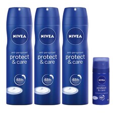 니베아 데오드란트 스프레이 프로텍트 앤케어 150ml x 3p + 프로텍트 스프레이 35ml, 1개