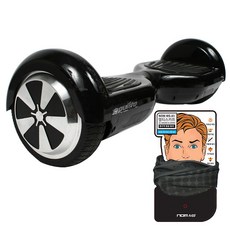 이풀리토 전동 투휠 호버보드 E-GEAR 101 + NOM 멀티스포츠마스크 랜덤 발송, 블랙베이직
