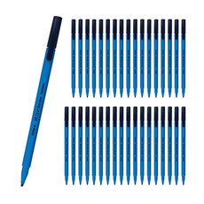 DONG-A Hexa Slim Liner系列水性螢光筆 0.5mm 12入, 天藍色, 3片