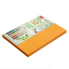 New C.Plain 紙文化 雙面色紙 A4 No.44 橘色, 120枚入, 120個