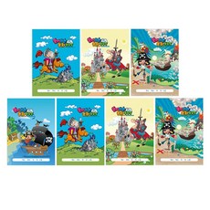 YOUNGART 男童用彩色童話故事繪圖本 50張, 隨機發貨, 7件