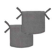 yamatoya 椅墊 2入, 棕色格紋