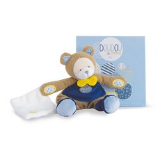 DoudouEtCompagnie 法式情感依戀娃娃搞怪熊DC3117, 藍色
