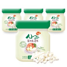 Jjangjuk 優格點心塊, 蘋果口味, 4包, 16g