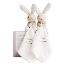 DoudouEtCompagnie 法式情感依戀娃娃米色兔DC2919 2p套組, 米色