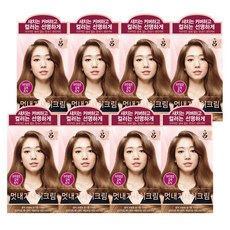 려 우아채 멋내기새치 염색제 120g, 아주밝은갈색8N, 8개