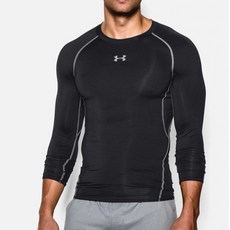 언더아머 남성용 UA HeatGear 아머 긴팔 컴프레션 셔츠 1257471-001