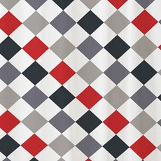 北歐風格浴簾 SC29 S號+不鏽鋼窗簾掛鉤 12入, 1套