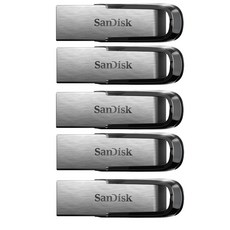 샌디스크 울트라 플레어 USB3.0 플래시 드라이브 메모리 SDCZ73-064G, 64GB, 5개