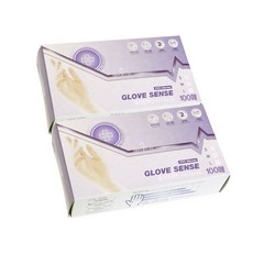 GLOVES SENSE PVC手套 M 100p, 2個