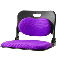 체어포커스 폴더백 하트요추 접이식 좌식의자, 바이올렛