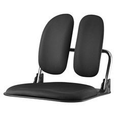 체어포커스 폴더 스마트듀얼 접이식 좌식의자, 블랙