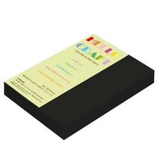 종이문화 뉴씨플레인 양면 색상지 No 47 검정, 160개