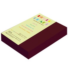 New C-Plain 紙文化 雙面色紙 No.25 紅棕色, 32開, 280張