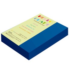 New C-Plain 紙文化 雙面色紙 No.19 藍色, 32開, 280張