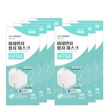 에어그린 미세먼지 황사마스크 대형 KF94, 1개입, 7개