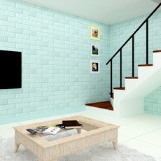 수지매트 인테리어 폼블럭 20m, 블루, 1개