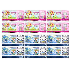 영아트 미술용 팔레트 핑크 6p + 블루 6p, 혼합 색상