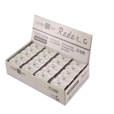 Radar SEED 進口橡皮擦 KS-60BK 40入, 黑色, 1個