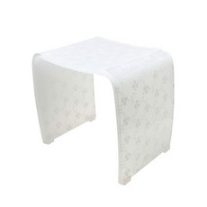 大同白色蕾絲沐浴椅 340*320*240mm, 1個, 白色