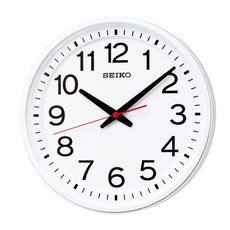 東海時間 白色簡約圓形壁鐘 GP219W, 混合顏色