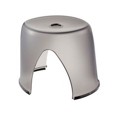 大同 橢圓形灰色簡約沐浴椅, 1個, 灰色