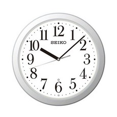 동해타임 실버 심플 벽시계 KX218S, 혼합 색상