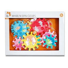 Kids&CO 快樂的城鎮旋轉齒輪塊玩具10p, 混色