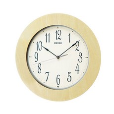 東海Time 木質自然風圓形掛鐘 KX219A, 混合色