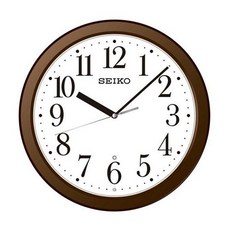 동해타임 브라운 메탁릭 스탠다드 벽시계 KX218B, 혼합 색상