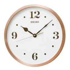 SEIKO 精工 素色圓形邊框時鐘 KX226P, 混色