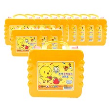 동아 손에 묻지않는 노랑병아리 크레용 14p, 48색