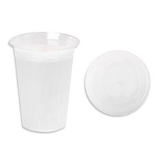 The Vinsome 透明PET冰杯+平蓋, 1個, 200套