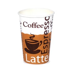 더빈썸 커피콩 테이크아웃 종이컵 380ml, 300개, 1개