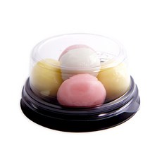 圓形年糕盒 黑色 + 蓋子組合, 30個, 30套