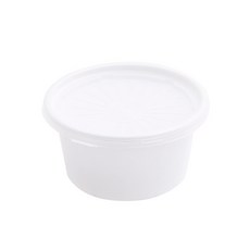 Bom91 白色多用途杯碗 中 + 蓋子, 50入, 1套