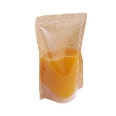 Bom91 牛皮安心Jog-pack拉鍊站立袋 中, 中(M), 1入, 50個