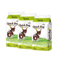 Pet-aid 紙巾內袋 Quick Bag 23 x 28 cm 30p, 白色的, 3包, 30枚