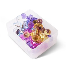 MAGPIA 圓釘磁鐵, 隨機顏色, 1組