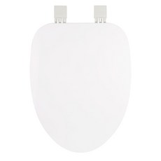 샤바스 슬림 하드형 변기커버 O형, 화이트, 1개