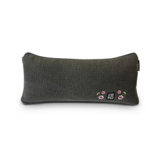 Begozani 顏料染色方形扁柏蕎麥枕頭, 炭灰色