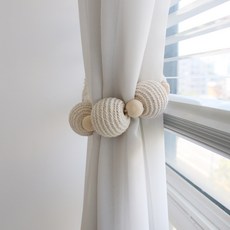 Maison Textile 繩簾繫帶袋 3.5 x 80 cm, 象牙, 1個